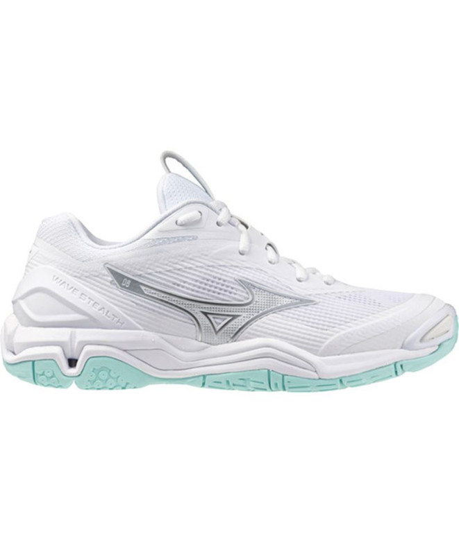 Sapatilhas de Andebol Mizuno Wave Stealth 6 Mulher Branco/Azul
