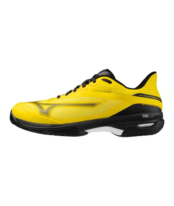 Chaussures de Pádel Mizuno Wave Exceed Court Padel Homme Jaune/Noir/Noir