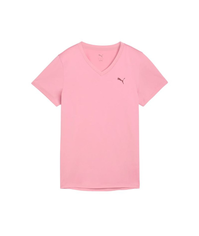 Camiseta de Fitness Puma W Tad Essentialsential Vnec, Poised Pink, Mulher