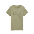 Camiseta de Fitness Puma W Tad Essentialsential Logo, Lux Army, Mulher