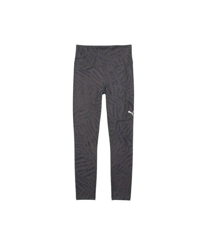 Malhas de Fitness Puma W Tad Essentialsential Ribb, Cinza Escuro-Aw, Mulher