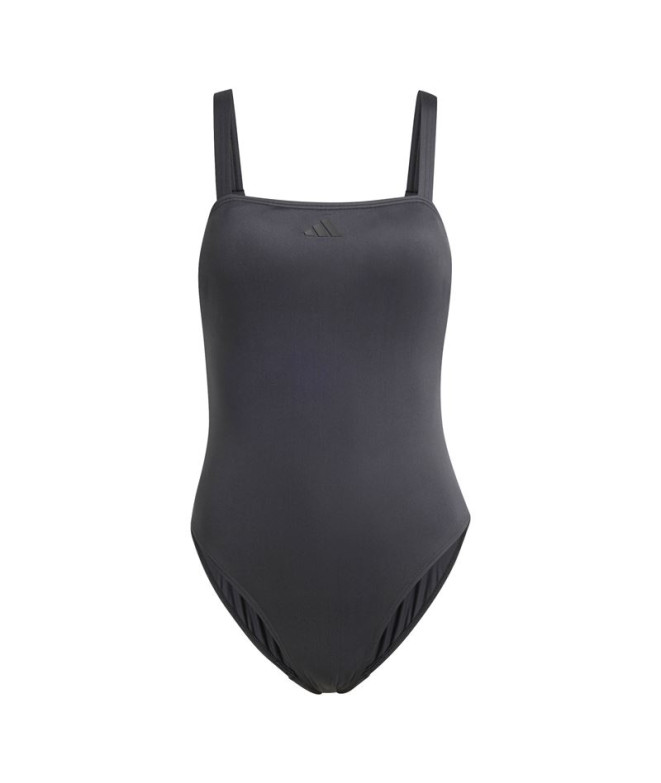 Fato de banho de Natação adidas Padded Iconisea U-Back Swimsuit Mulher Preto