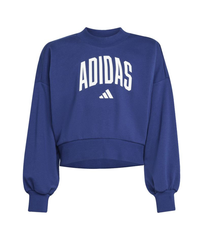 Moletom adidas Jg Clgt Ft Menina Azul Escuro