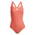 Maillot de bain de Natation adidas 3S Bld Femme Rouge/Blanc