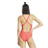 Maillot de bain de Natation adidas 3S Bld Femme Rouge/Blanc