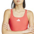 Maillot de bain de Natation adidas 3S Bld Femme Rouge/Blanc