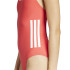Maillot de bain de Natation adidas 3S Bld Femme Rouge/Blanc