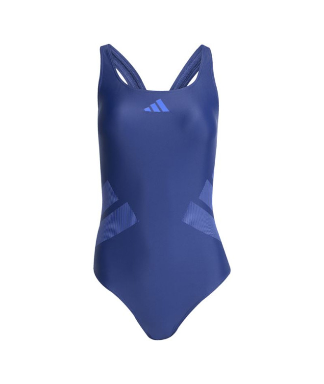 Fato de banho de Natação adidas Bb Cbck Mulher Azul/Azul Marinho