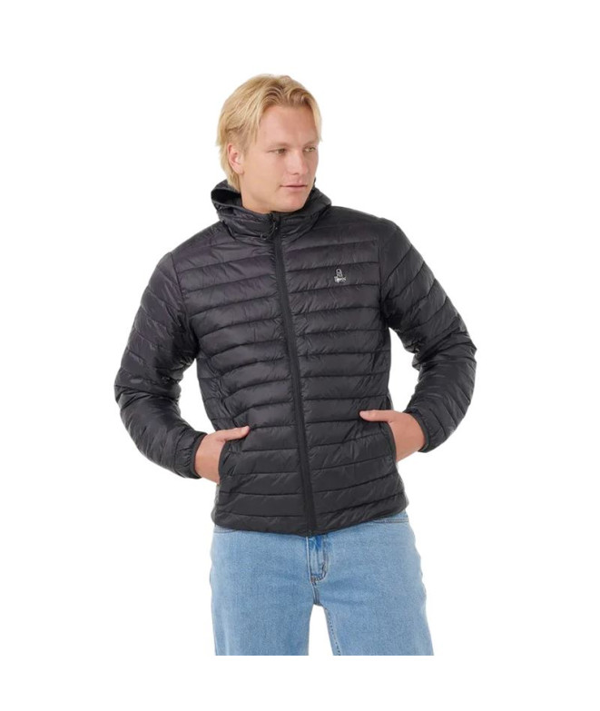 Casaco Rip Curl Anti Series Search Puffer Hood Homem Preto