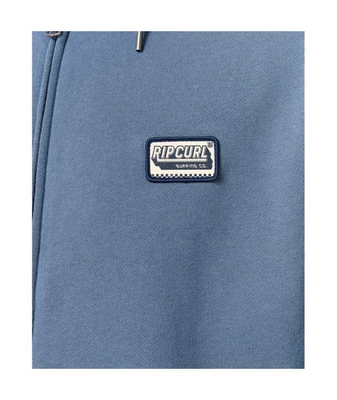 Sweat Rip Curl Horizon Zip Thru Hood Homme Bleu