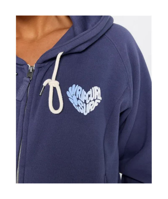 Moletom Rip Curl Galicia Full Zip Fleece Mulher...
