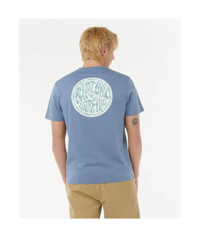 Camiseta Rip Curl Drifter Tee Homem Azul