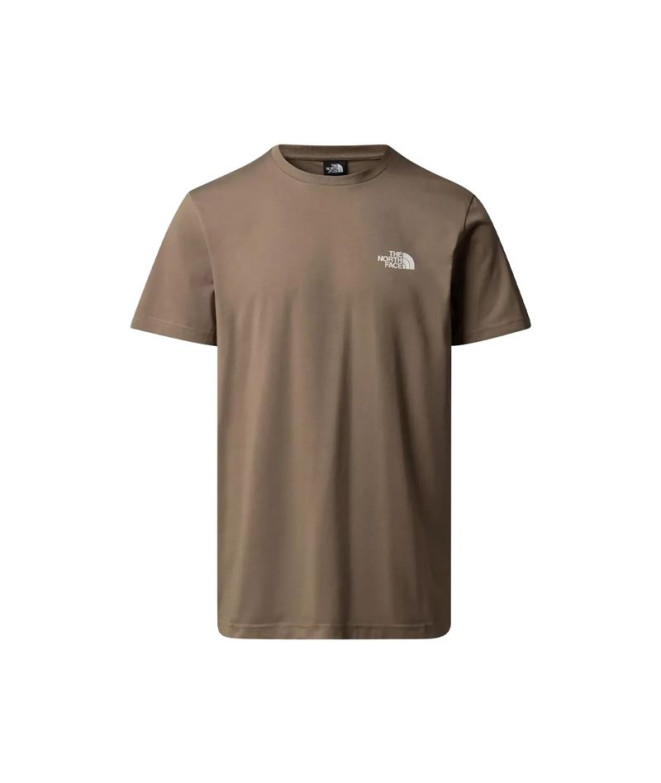 Camiseta de Montanha The North Face M Ss Simple Dome Mocha Marrom Homem