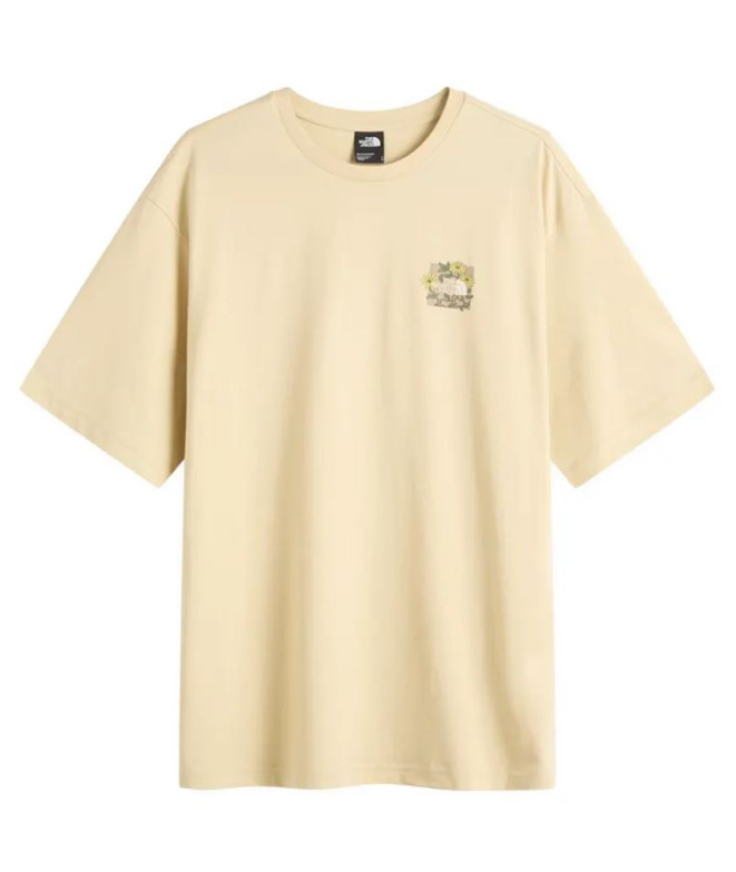 Camiseta de Montanha The North Face M Connected Relaxed Ss Homem Graphic Gravel