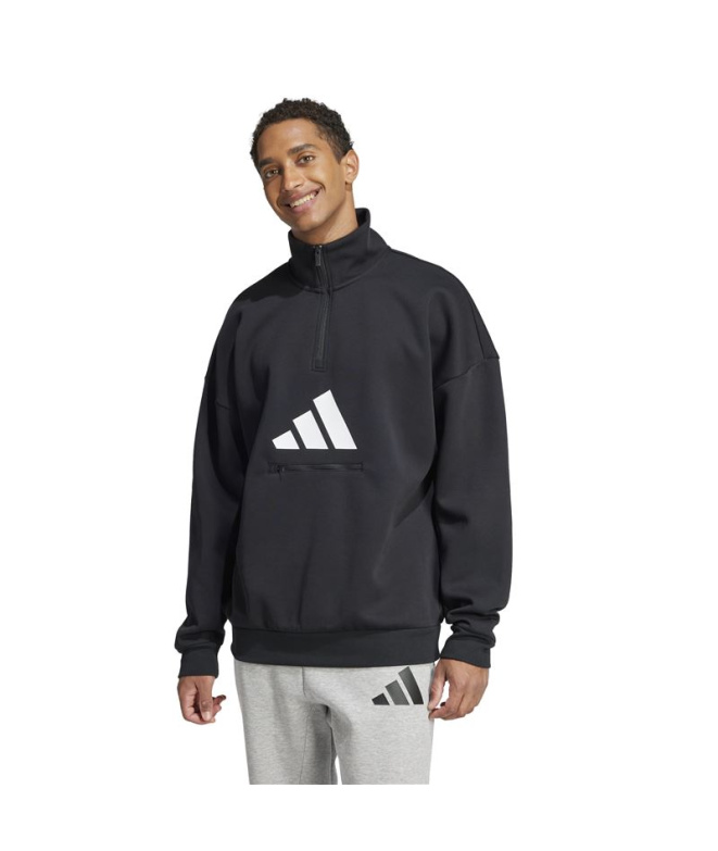 Moletom adidas Future Icons 3Bar Hz Homem Preto