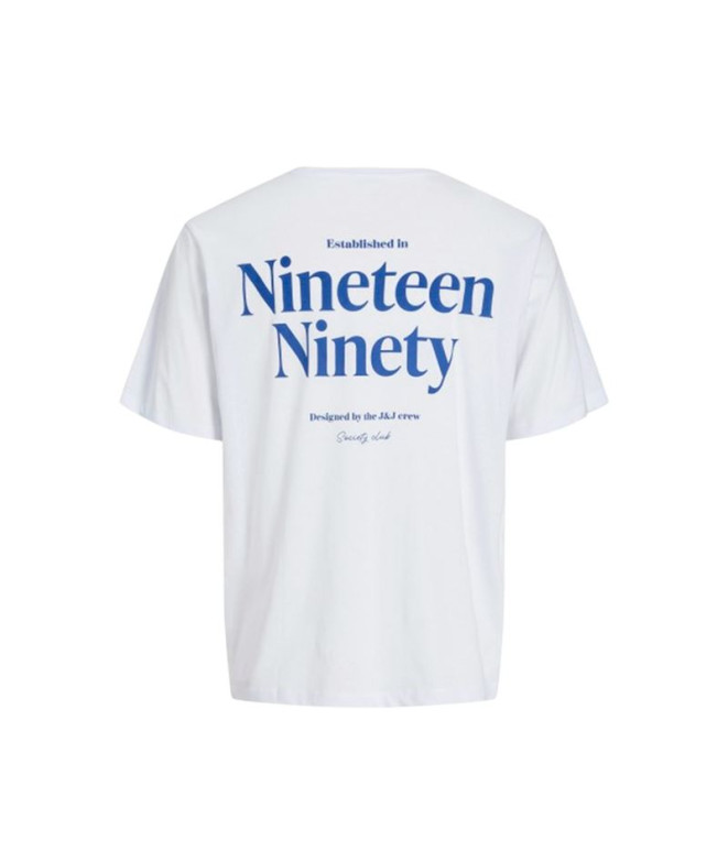Camiseta Jack and Jones Jjninety Ss Crew White...