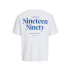 Camiseta Jack and Jones Jjninety Ss Crew White Hombre