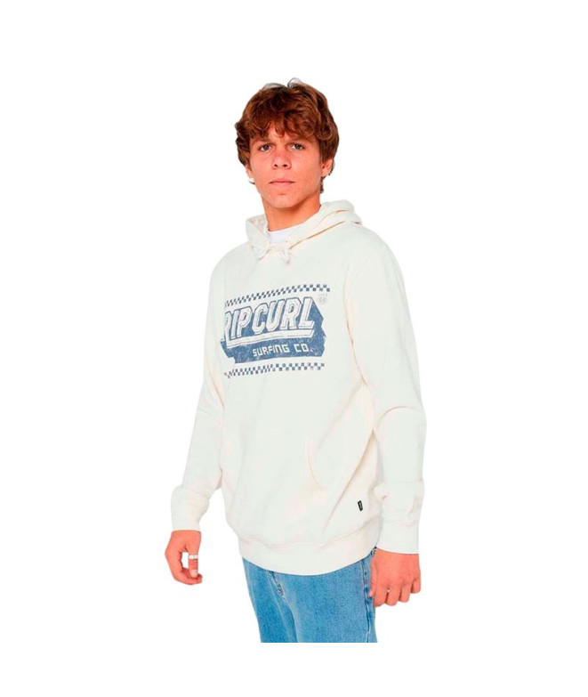 Moletom Rip Curl Down The Line Hood Homem Bone