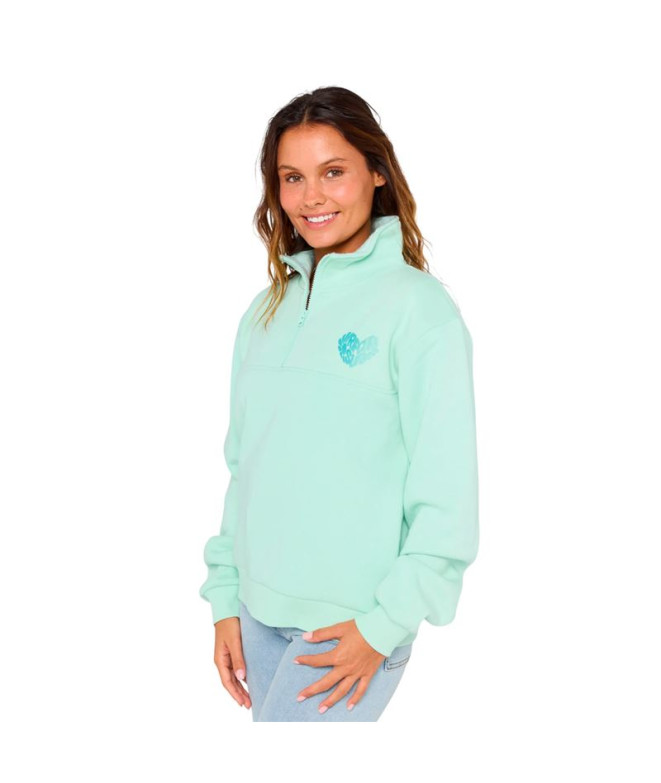 Sudadera Rip Curl Half Zip Fleece Hombre Light Aqua