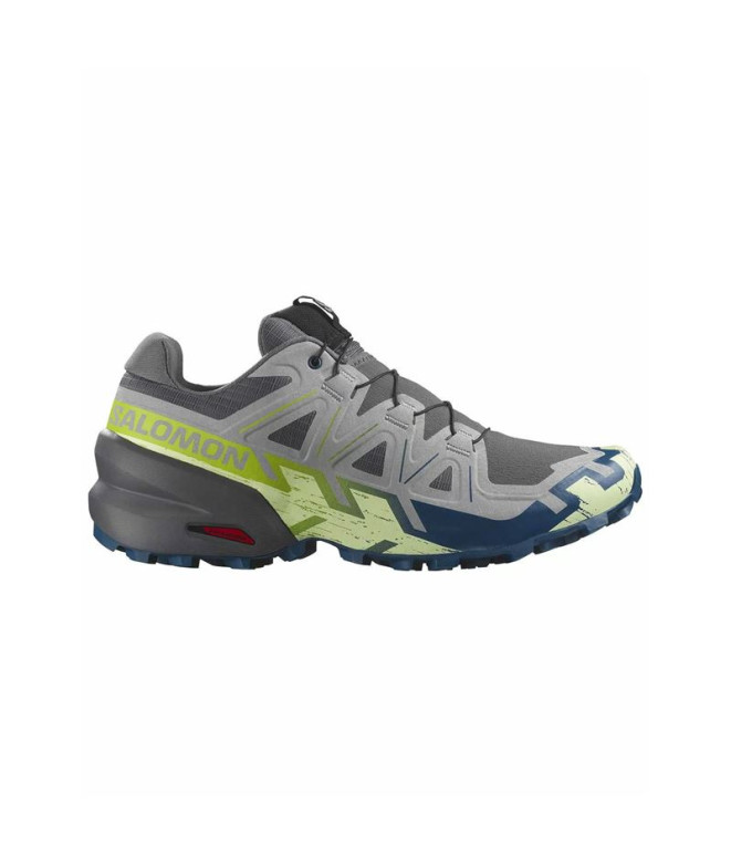 Sapatilhas de Trail Salomon Speedcross 6 Castlerock/Lime Cream/Poseidon Homem