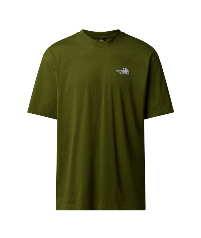Camiseta de Montaña The north Face M Ss Essential Oversize Woodland Verde Hombre