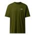 Camiseta de Montaña The north Face M Ss Essential Oversize Woodland Verde Hombre