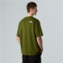 Camiseta de Montaña The north Face M Ss Essential Oversize Woodland Verde Hombre