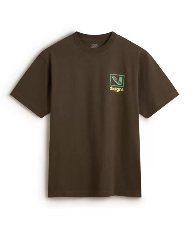 Camiseta Vans Art Production Ss Coal Brown Homem