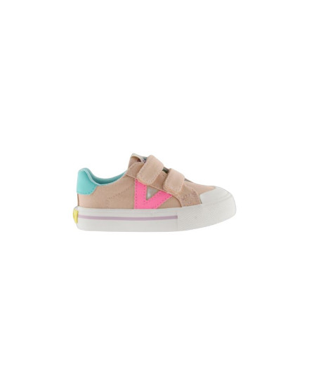 Chaussures Victoria Tribu Tiras Lona Néon Rose Enfant