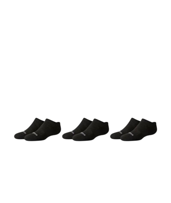 Chaussettes New Balance Jeunesse Daily Essentials No Show 3 Pack Noir