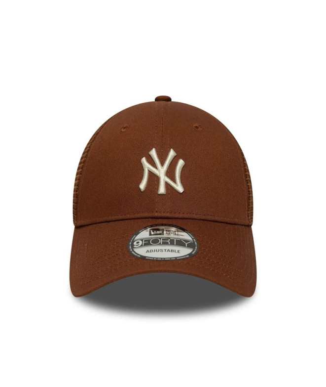 Boné New Era MLB Homefield New York Yankees 9FORTY Trucker Marrom