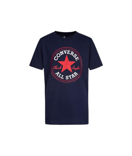 Camiseta Converse Core Chuck Patch Azul Marino/Rojo