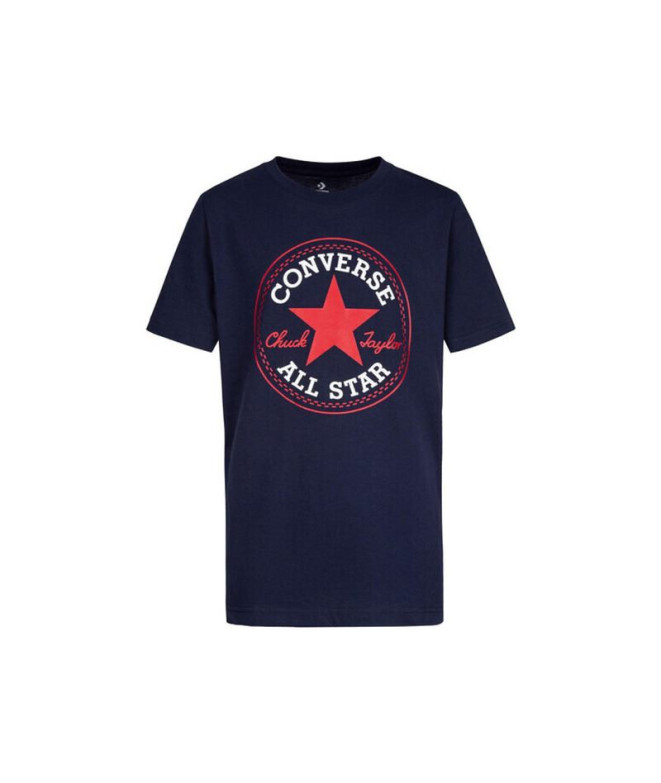 Camiseta Converse Core Chuck Patch Azul Marinho/Vermelho