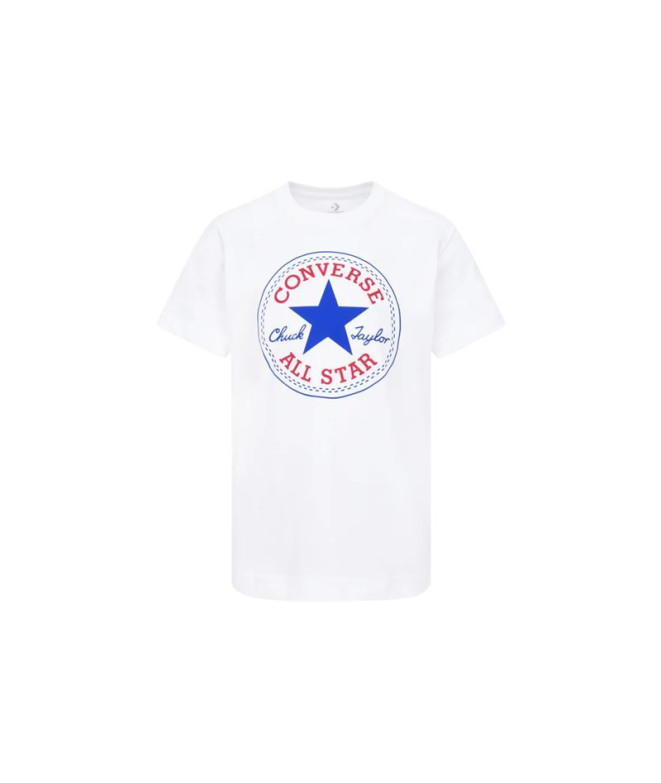 Camiseta Converse Core Chuck Patch Niño Blanco
