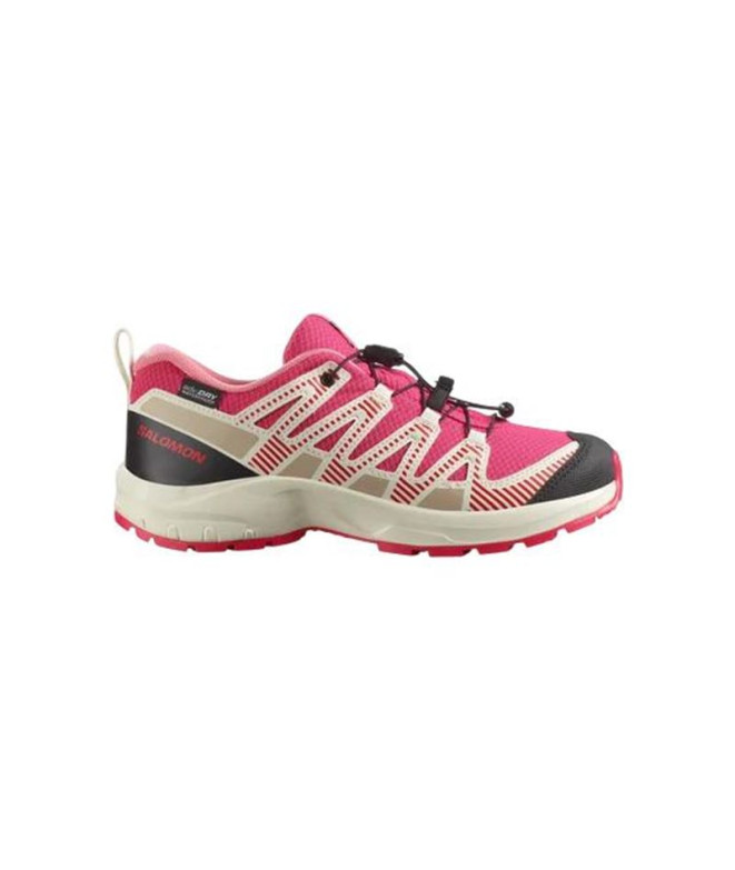 Sapatilhas de Montanha Salomon Xa Pro V8 Rouge Red/Vanilla Ice/Flamingo Infantil