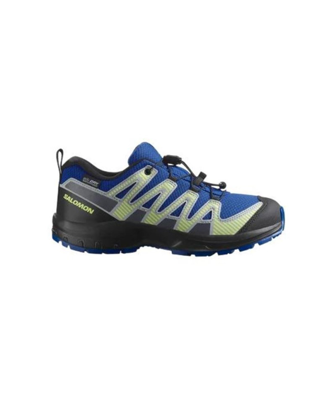 Sapatilhas de Montanha Salomon Xa Pro V8 Nautical Blue/Black/Sharp Green Infantil