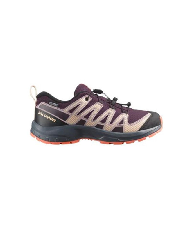 Sapatilhas de Montanha Salomon Xa Pro V8 Cswp J Infantil Plum Kitten/Turbulen