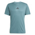 Camiseta de Fitness adidas Power 3S Tee Hombre Azul