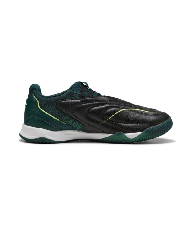 Sapatilhas de Futsal Puma Ibero V, BlackGreen TerrainFiz, Unissex