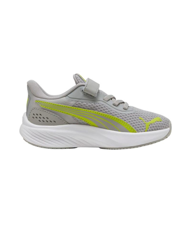 Sapatilhas Puma Pounce Lite Ac+ Ps, Cinza EchoLime, Infantil