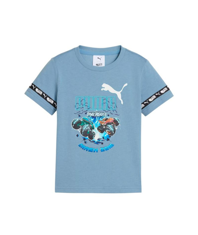 Camiseta Puma X Hot Wheels Gr,Cool Blue,D/I98 Bebês