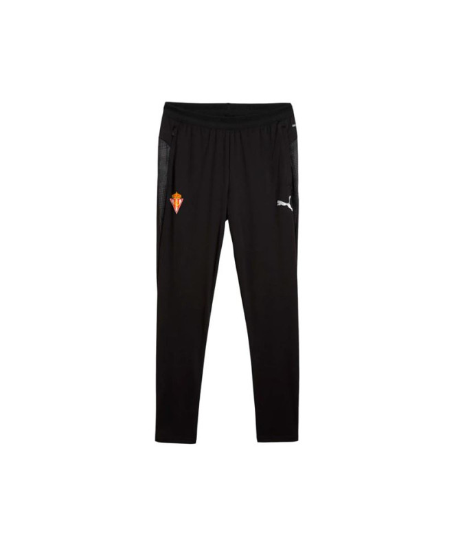 Pantalón de Fútbol Puma Sporting de Gijon Teamcup Training, Black-Pum, Hombre