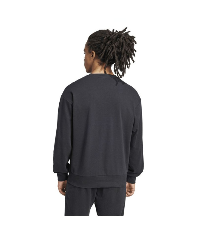 Sweat adidas Feelcozy Swt Homme Noir/Blanc