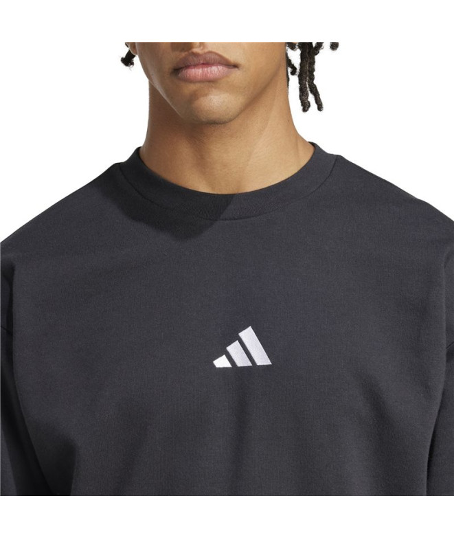 Sweat adidas Feelcozy Swt Homme Noir/Blanc