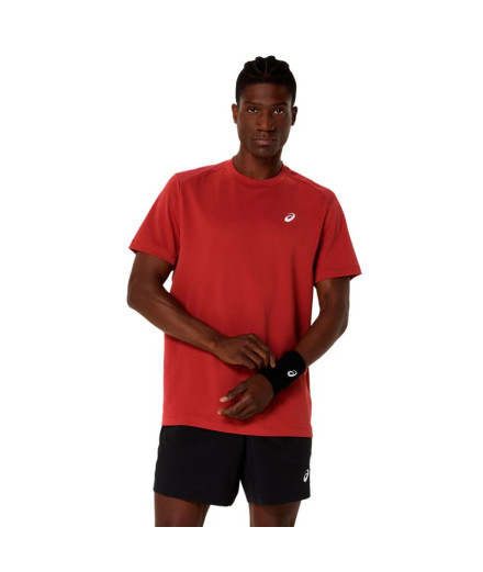 Camiseta de Tênis ASICS Court Ss Top Homem Vermelho