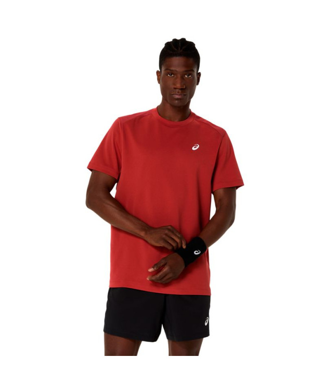 Camiseta de Tenis ASICS Court Ss Top Hombre Rojo