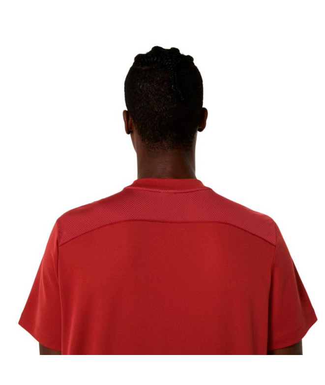 T-shirt de Tennis ASICS Court Ss Haut Homme Rouge