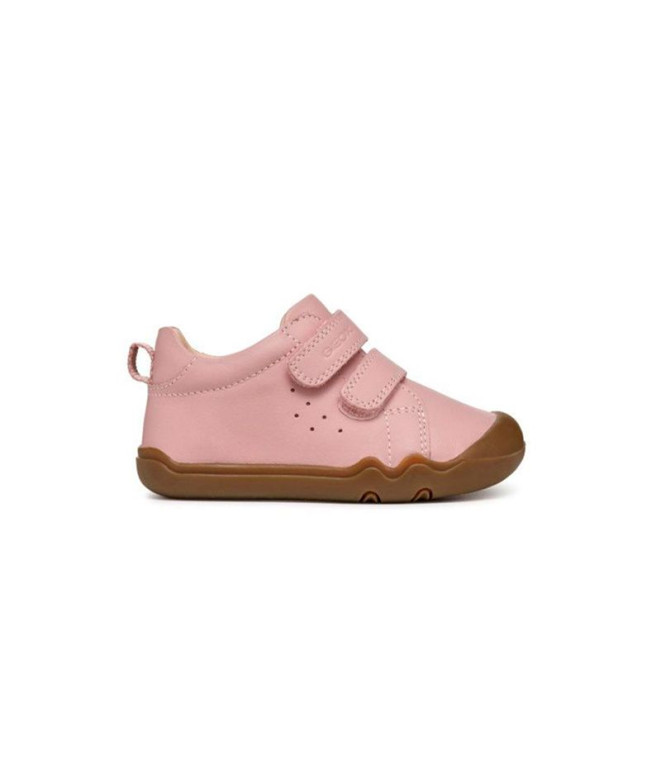 Sapatilhas Geox B Steppieup A - Nappa Infantil Rosa