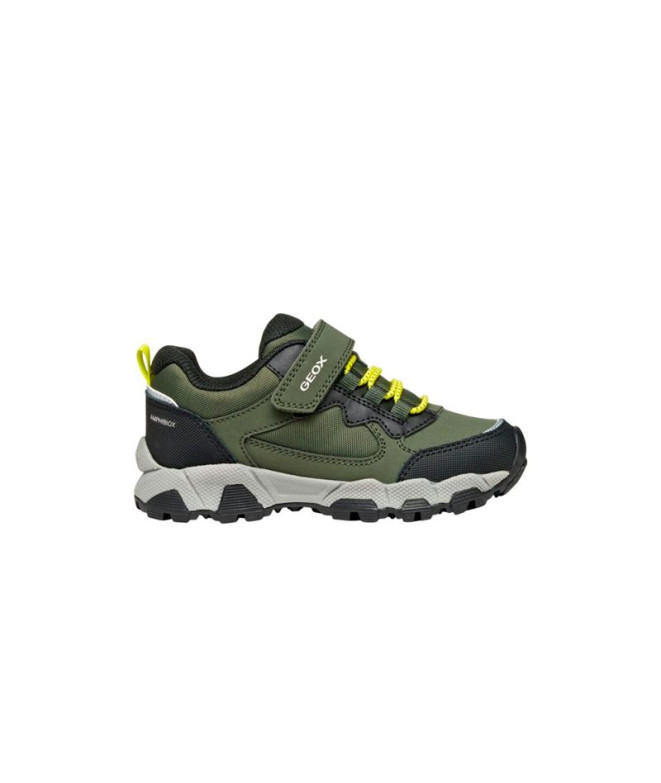 Sapatilhas Geox Magnetar B.B Abx B - Dbk+Nyl Infantil Asker Verde/Claro