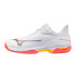 Chaussures de Pádel Mizuno Wave Exceed Court Cc Femme Blanc/Bleu/Citron